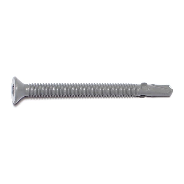 Saberdrive Self-Drilling Screw, #14 x 3 in, Gray Ruspert Steel Flat Head Torx Drive, 32 PK 09741 - main
